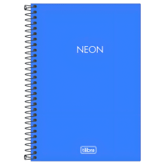 Libreta Tilibra Neon 1/4 80h Azul 302520