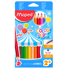 Lapiz Maped Jumbo Tri 12col