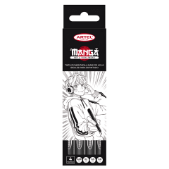 Set Tiralíneas Artel Manga 4U Black 21640510