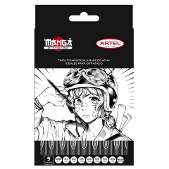 Set Tiralíneas Artel Manga 9U Black 21640512
