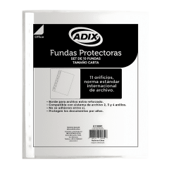 Fundas Adix Cristal Carta 10u A110001