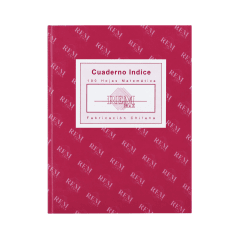 Cuaderno Empastado Rem 100H 7MM Indice