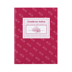 Cuaderno Empastado Rem 200H 7MM Indice