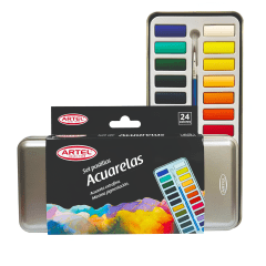 Set Artel Acuarela Pastillas 24col 20702900