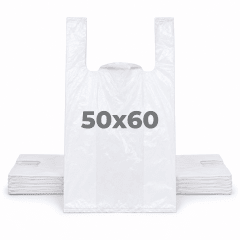 Bolsa Camiseta Blanca 50x60cm 100u