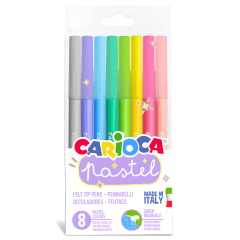 Marcador Carioca Pastel 8 Col
