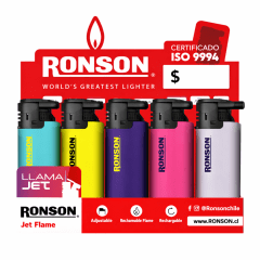 Encendedor Ronson Jet Flame Solido MIX 15u RXHD58