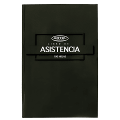 Libro Asistencia Artel 100h Negro 20121700