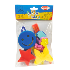 Bl. Set Decorativo Artel Esponjas y Timbres 9u 20702800
