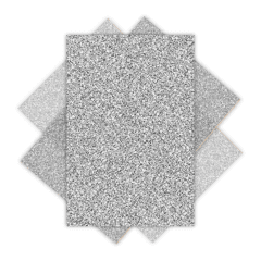G eva Hand GLIT 20x30cm plateado 10U HG-01