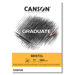 Block Canson Bristol P/Marcador A4 180G 20H