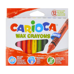 crayones carioca maxi wax crayones 12 colores