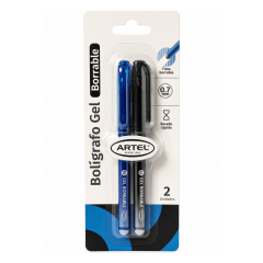 Bl. Lapiz Artel BORRABLES 2U Azul-Negro