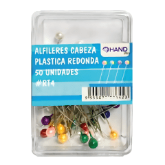 Alfileres Cabeza Hand Color 50 U