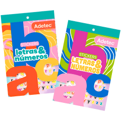 Stickers Adetec 288u 5h Letras y Numeros 843