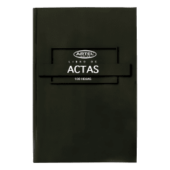 Libro De Actas Artel 100H Lineal Negro 20121710