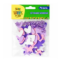 Bl. Set goma eva Torre Figuras Decorativas 30491