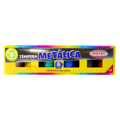 Estuche Tempera Artel Metal 15 Ml 6Col 10020610