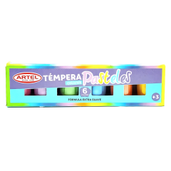 Estuche Tempera Artel Pastel 15 Ml 6Col 10020698