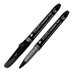 Marcador Tratto fino OHP Negro redondo