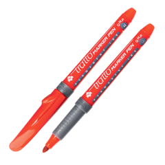 Marcador Tratto fino OHP Rojo redondo