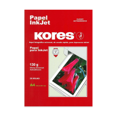 Papel Kores Foto Adhesivo A4 130G 20H