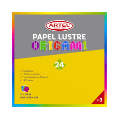 papel lustre Artel origami 12col 16x16cm 10010100