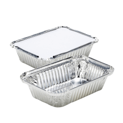 Envase aluminio c/tapa C18 15x10x4cm 20u 2130116