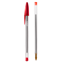 Lapiz Bic cristal medio Rojo