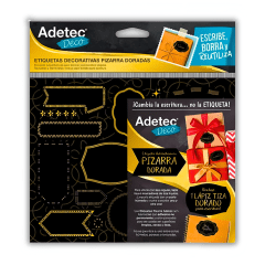 Etiquetas Adetec Adhe Deco Oro 5833