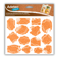 Etiquetas Adetec Adhe Deco Corcho 5837