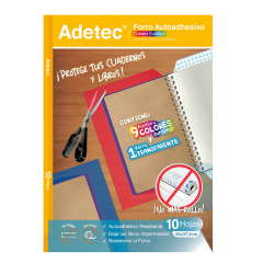 Set Adetec forros adhe 10/9+1H Col 50x36cm