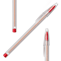 Lapiz Bic Fino Cristal Rojo