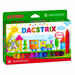 Crayones Dacstrix tri Alpino 12col DA000125