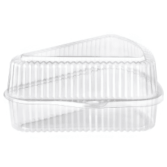 Envase plastico transp Torta Tri alto 14x9cm 25u 2131226