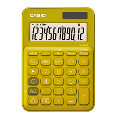Calculadora Casio escritorio amarillo MS-20UC-YG
