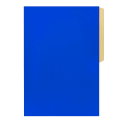 carpeta pigmentada hand oficio azul