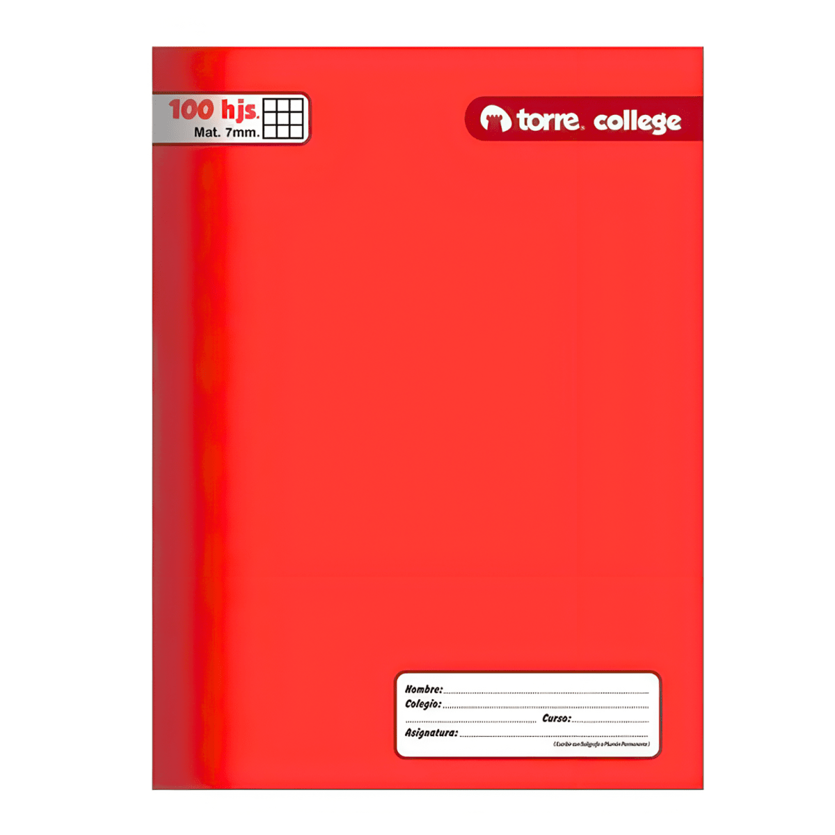 Cuad College Torre Liso 100h 7mm 234142