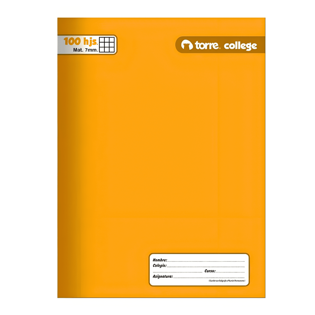 Cuad College Torre Liso 100h 7mm 234143