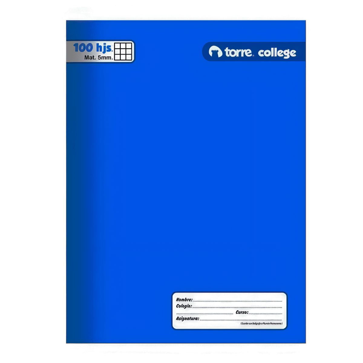 Cuad College Torre Liso 100h 5mm 262414
