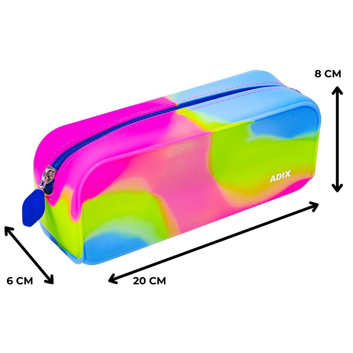 Estuche Adix Silicona 20x8cm Multicolor A5032413