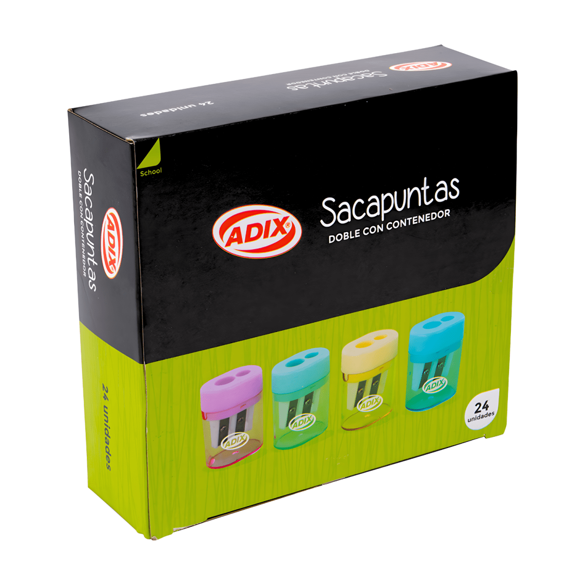 Sacapuntas Adix Plastico doble c/dp. A5090372