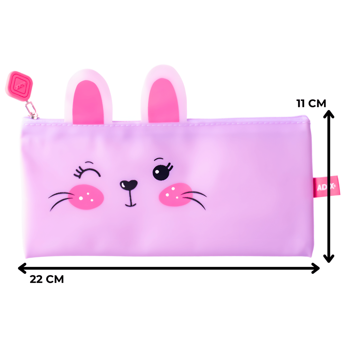Estuche Adix PVC 22x11cm Violeta A5032543
