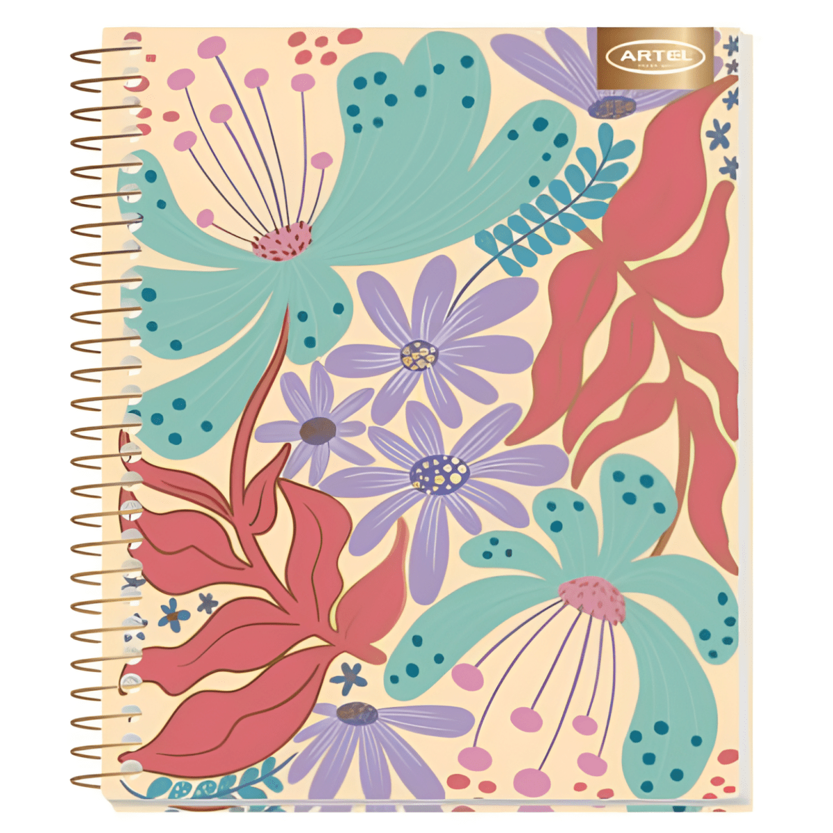 Cuad Book Artel Flores 7mm 120H 201229783