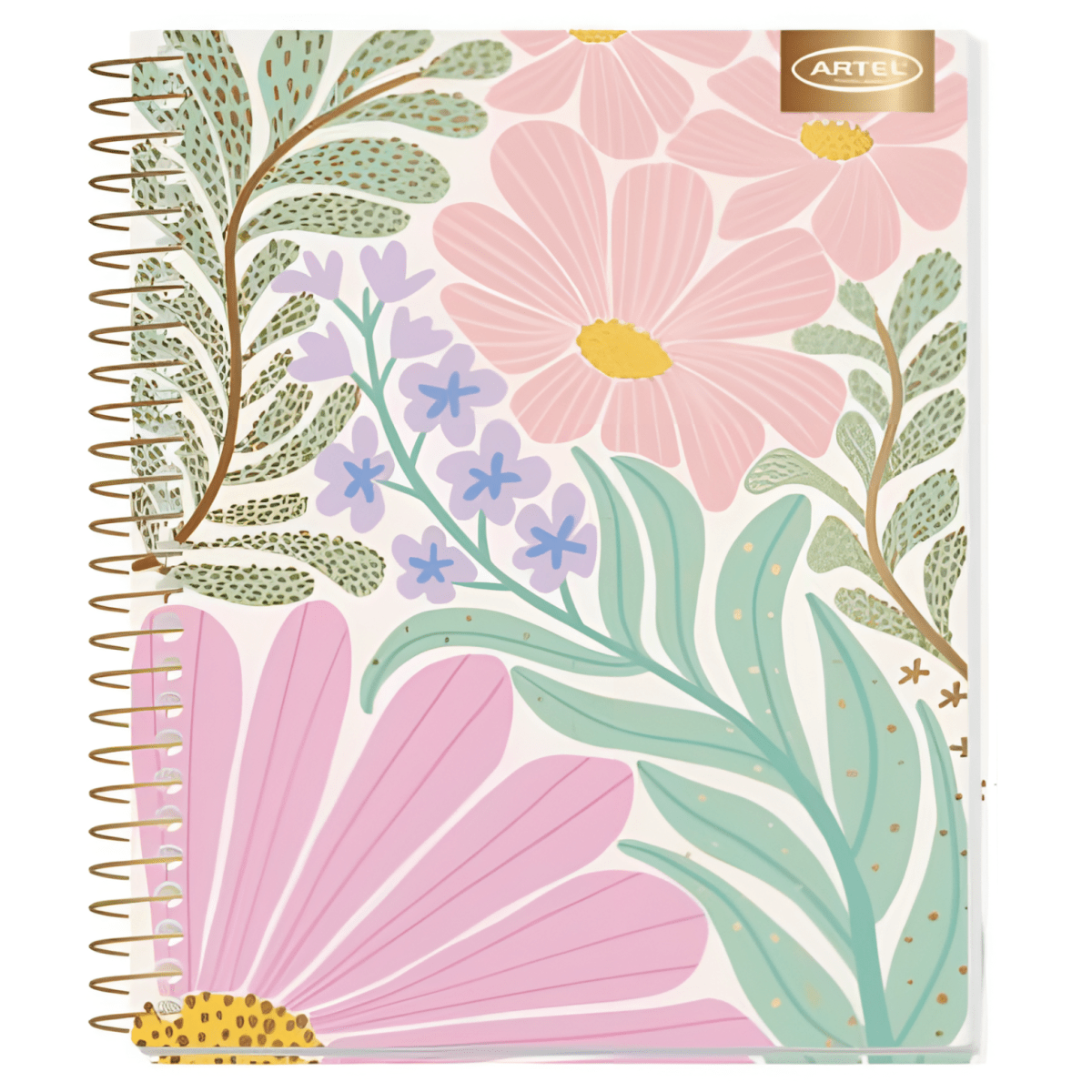 Cuad Book Artel Flores 7mm 120H 201229784