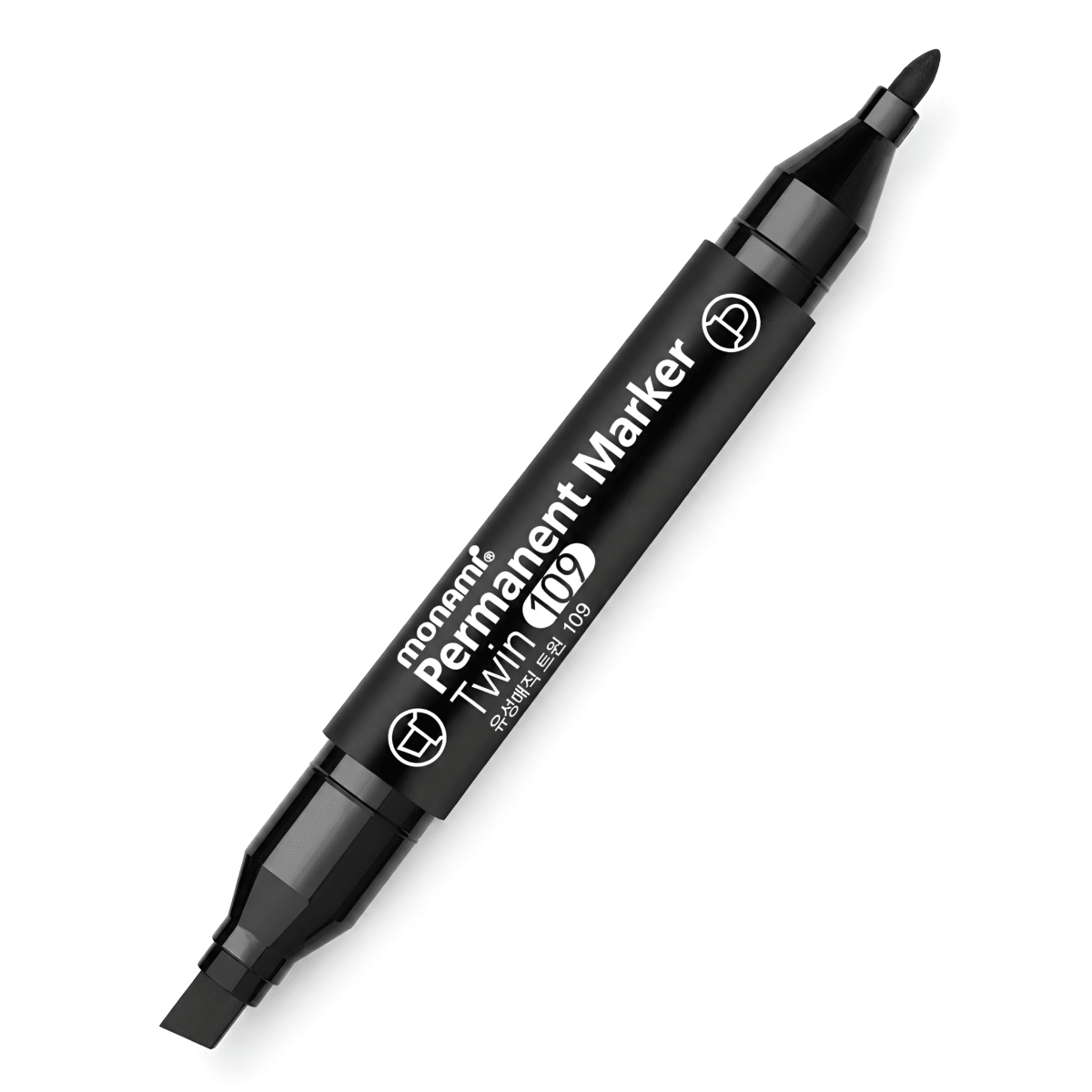 Marcador Monami 109 Perm Doble Punta Negro 0