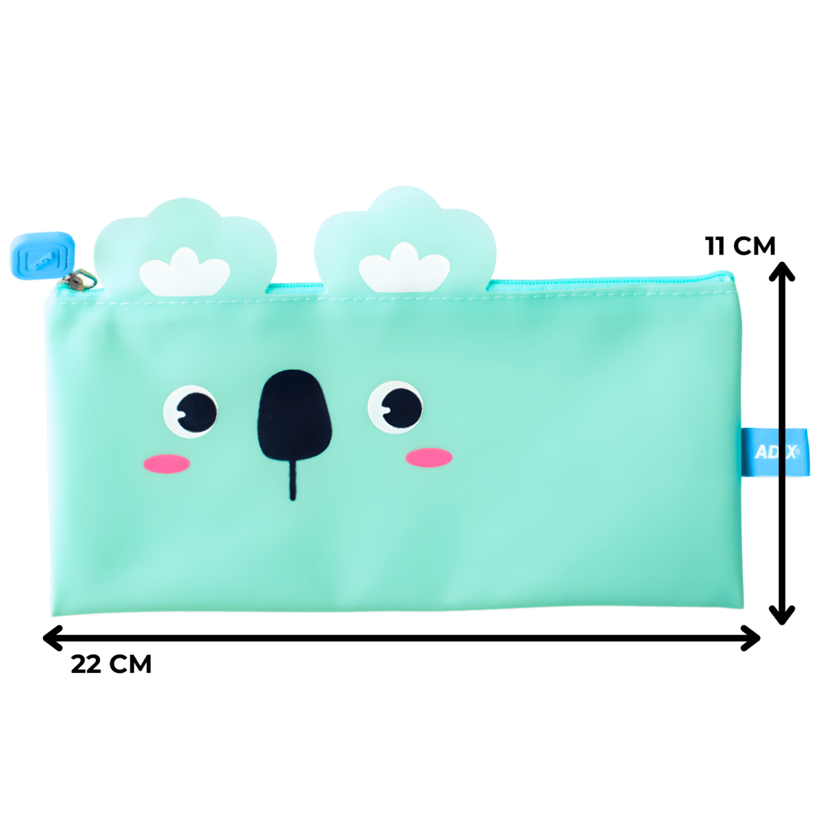 Estuche Adix PVC 22x11cm Turquesa A5032553