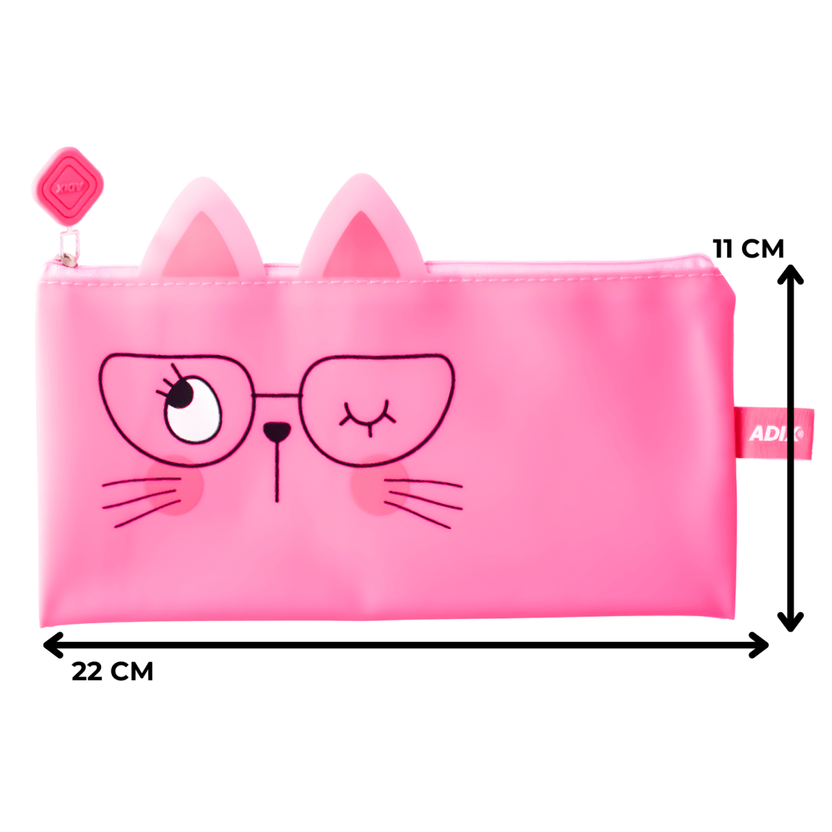 Estuche Adix PVC 22x11cm Rosado A5032563