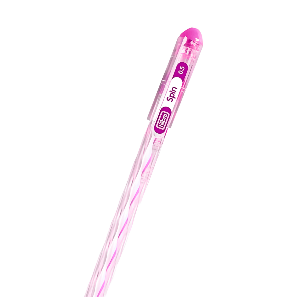 Lapiz Tilibra Pasta SPIN DP12 05 ROSADO2
