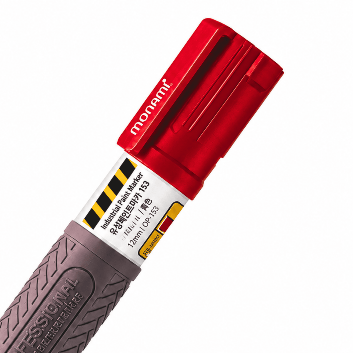 Marcador Monami Profesional Biselado 8mm Rojo3